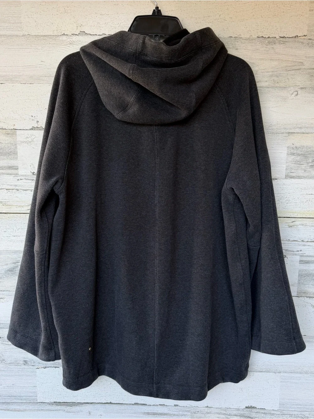 Lululemon Principal Dancer Hoodie Heathered Black Jacket Womens 10 Excellent